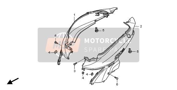 83450KTF640ZB, Cover Set, R. Body (Wl) *NHA48M * (NHA48M Quasar Silver Metallic), Honda, 0